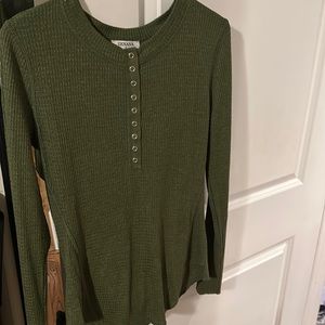 New thermal long sleeve army green
